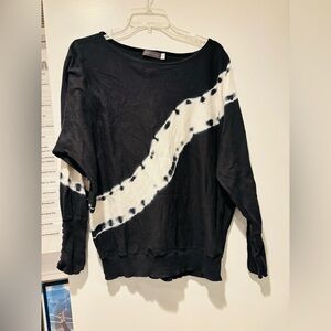 MINT VELVET Black and White Tie-Dye Sweater
